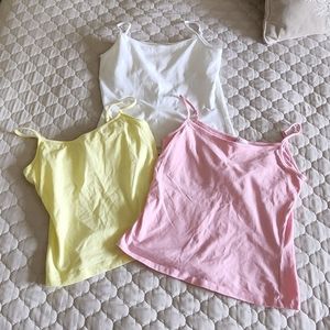 Three Old Navy Camisole Tanks. EUC Medium